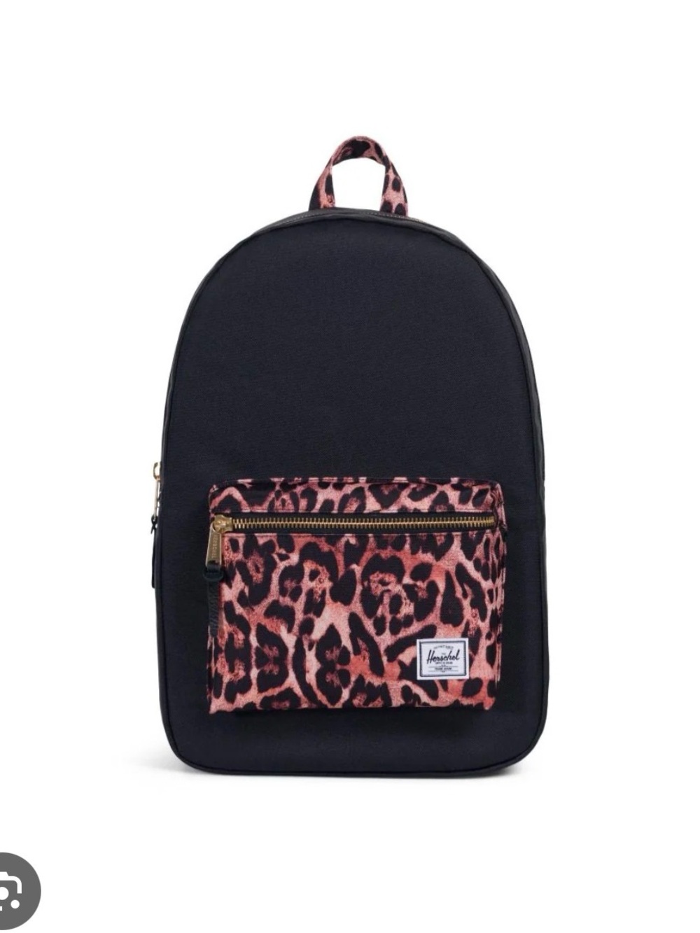 Herschel Supply Co. Small Backpack - Black with Leopard Pocket